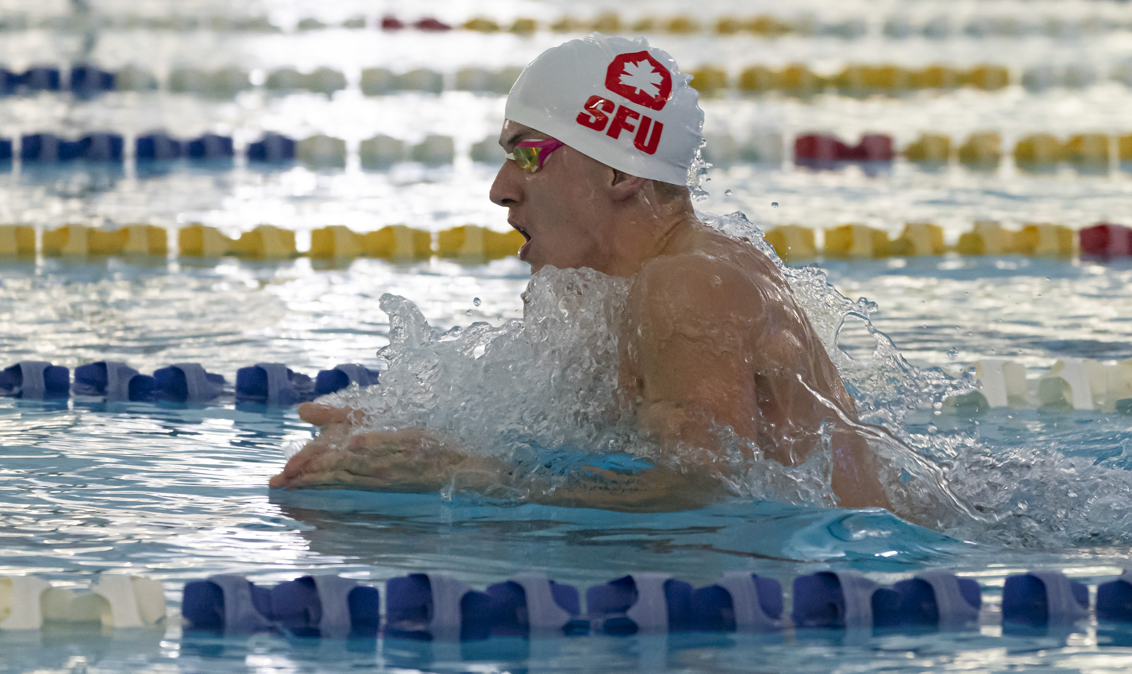 Collyn Gagne competing for Simon Fraser University | At Simon Fraser University Collyn Gagne wasn