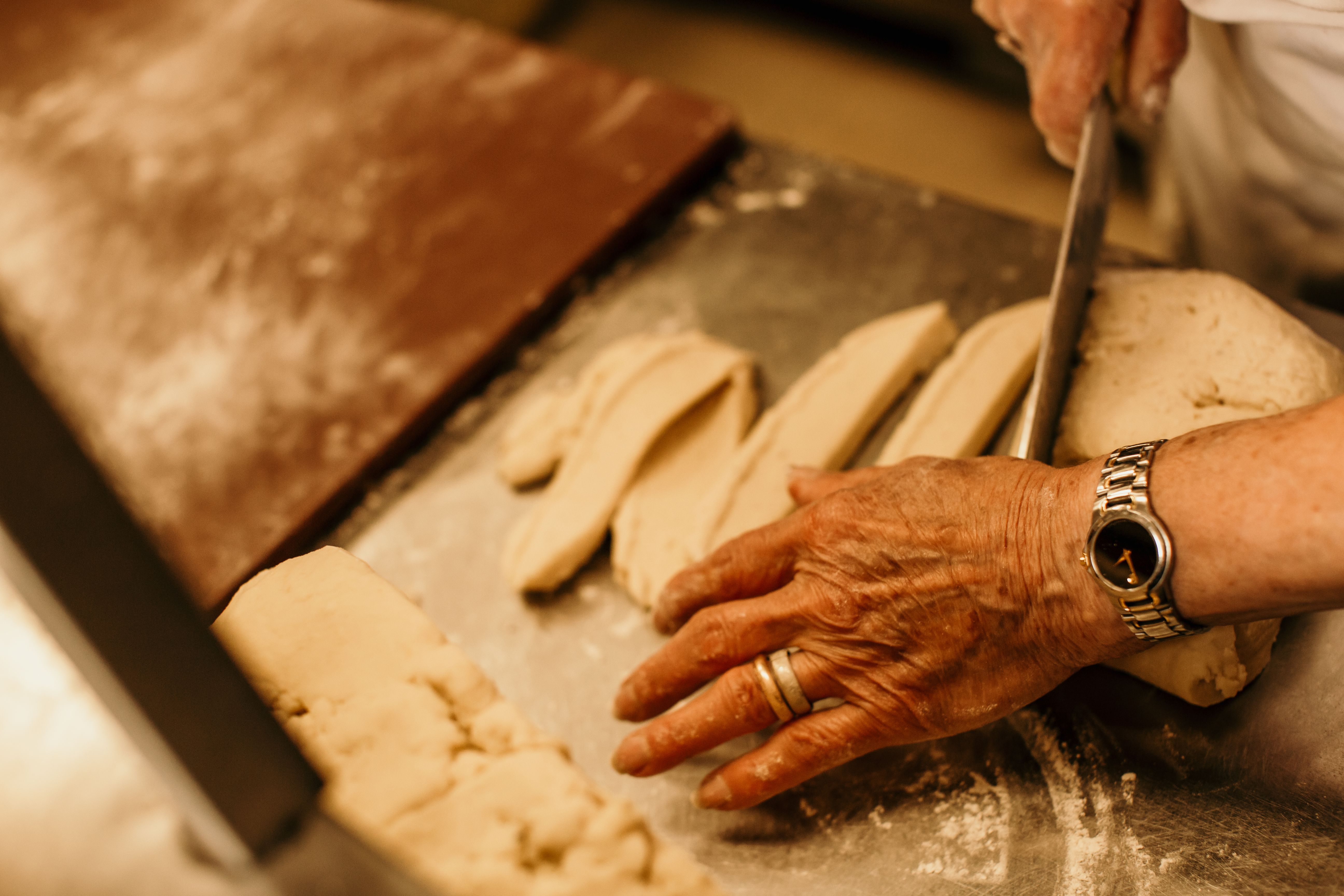 Cutting gnocchi dough | Julia Hanna