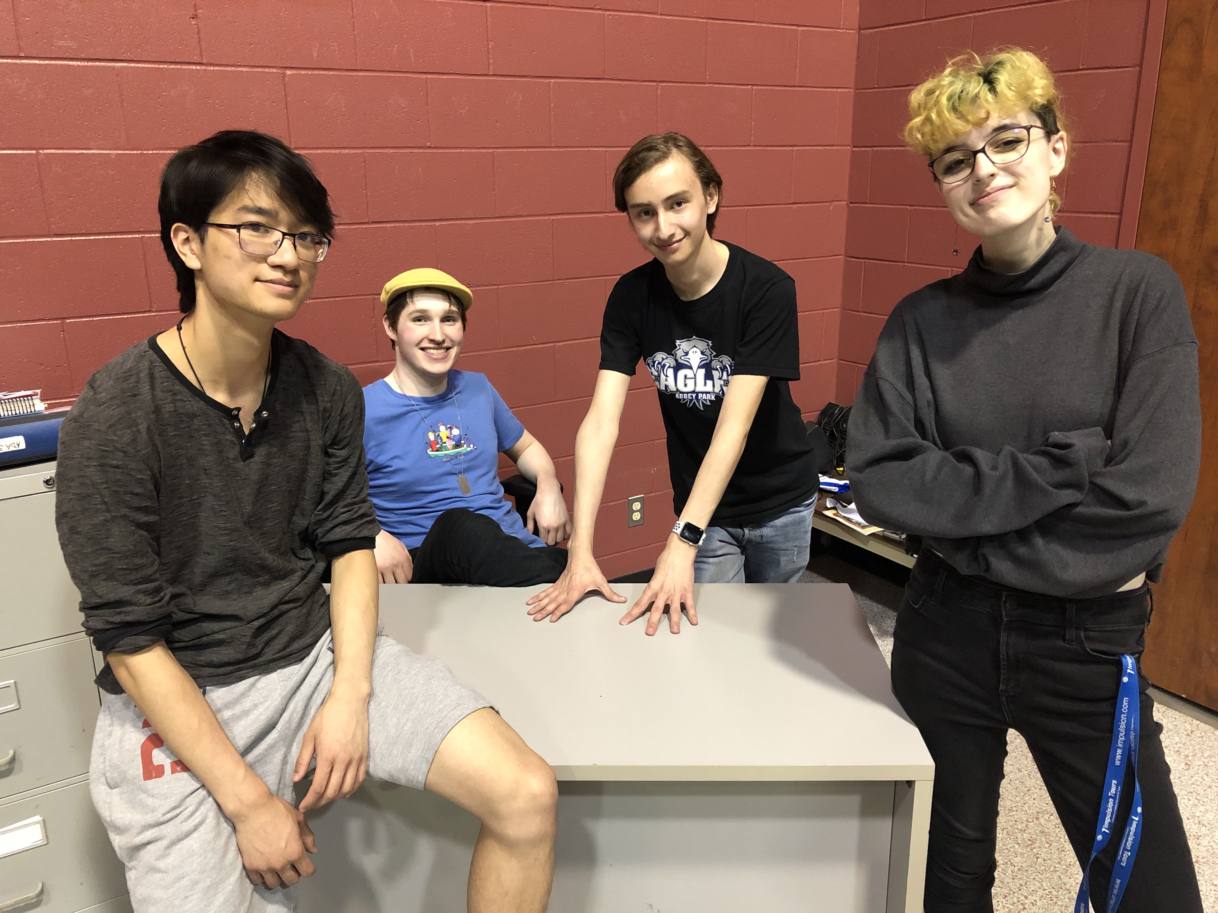 Pictured left to right: Linus Ma, Callum Armstrong, Oliver Beckwith and Jordan Dancyger. (Not pictured: Marko Matov.)