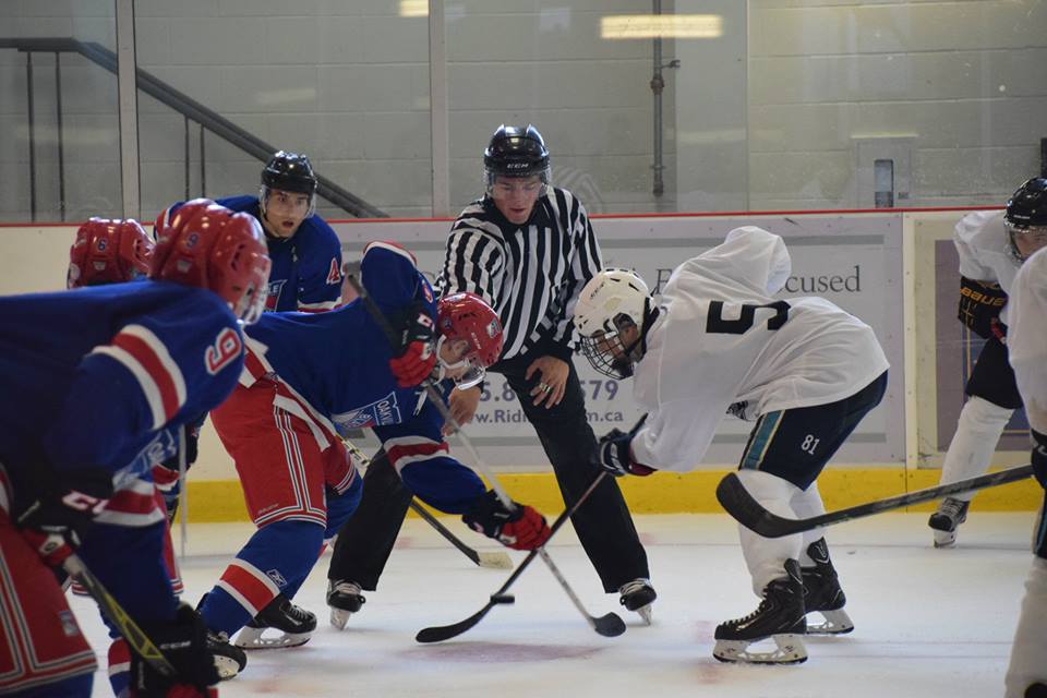Oakville and Georgetown get ready for a face-off. | Scott Ellis - The Hockey House