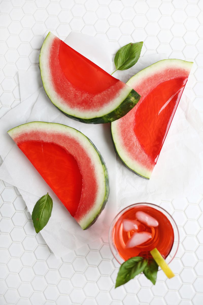 Watermelon Jello Shots | Beautiful Mess