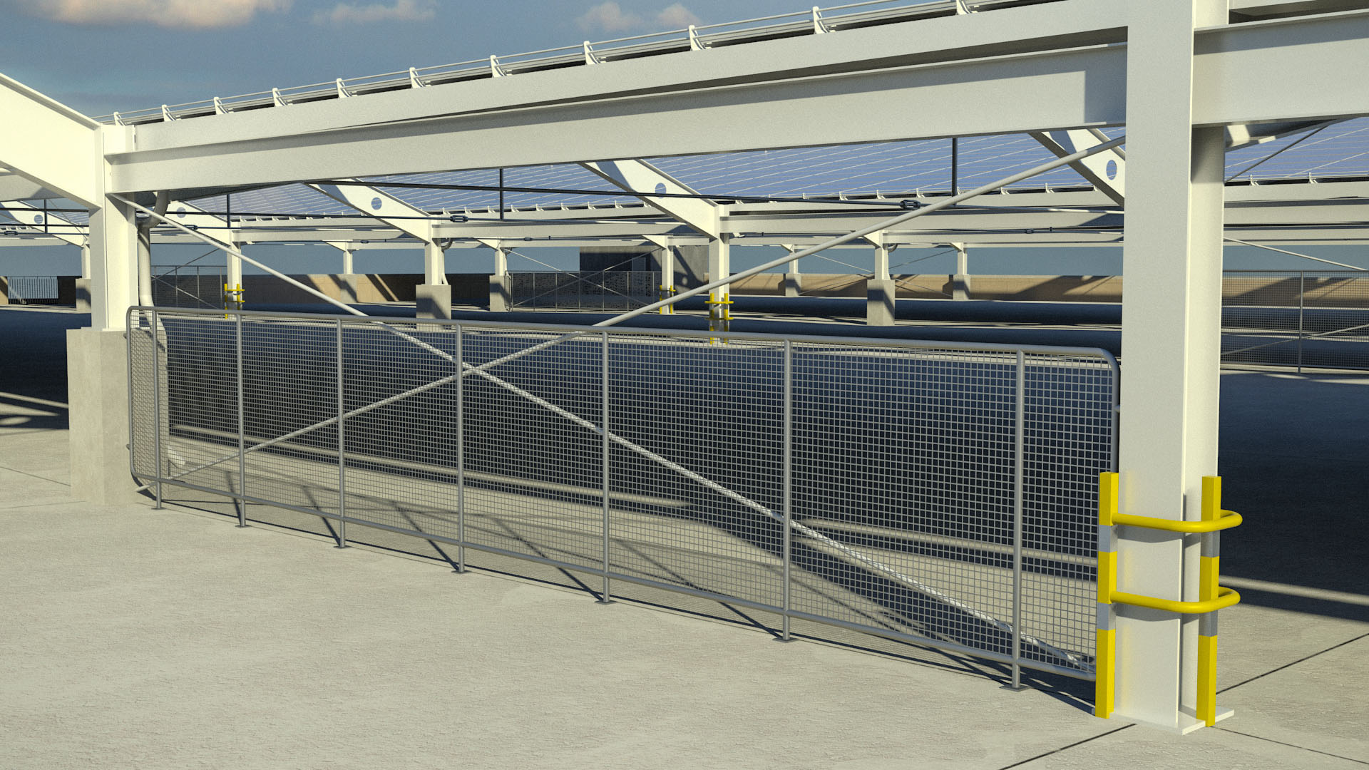 Greenhouse gas 3D rendering of the photovoltaic solar array power system to be installed by Hatch at the New Oakville Hospital in Oakville, Ontario, Canada. (CNW Group/HATCH) | (CNW Group - HATCH)