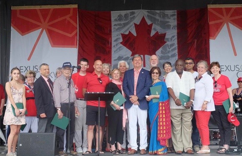 Canada Sesquicentennial Awards Oakville Recipients July 2017 | MP John Oliver