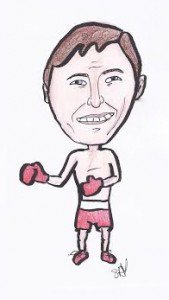 John McLaughlin as a  boxer