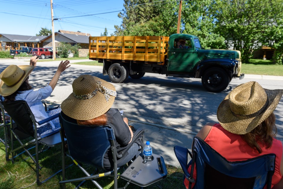 A classic parade entry goes by during the Little New York Daze Parade in Longview on July 16, 2022. Unlike last year's parade, the parade on July 15 will once again go down Highway 22.