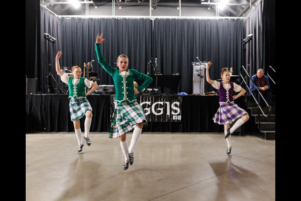 Dancers from the Ingalls School of Highland Dancing perform at the Robbie Burns Gala in 2023. Organized by the Rotary Club of Okotoks, the traditional Scottish event is returning on Jan. 27, 2024 to raise funds for the Rowan House Emergency Shelter.