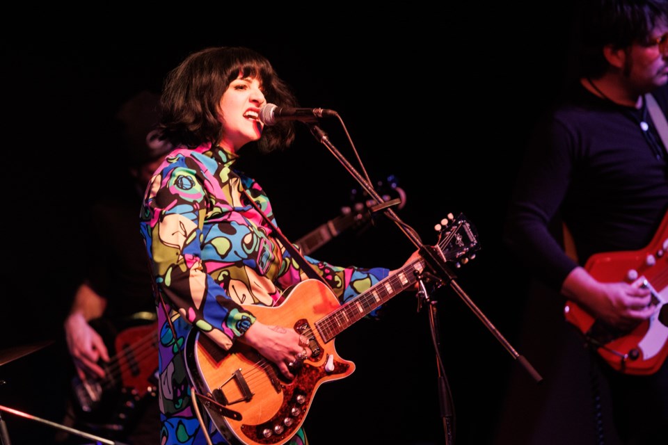 Shaela Miller and her band play Beneath the Arch at the Flare n' Derrick in Diamond Valley on Feb. 25.