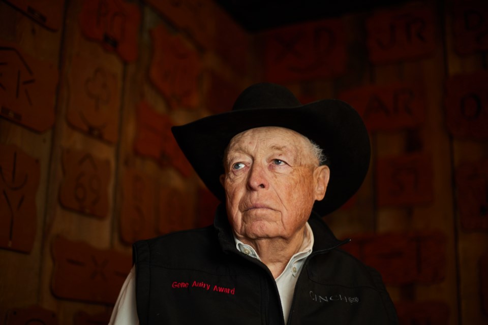 John Scott poses for a portrait at the Twin Cities Saloon in Longview, Alta. on March 25, 2023. Having seeded the Canadian stunt performer industry in the '70s, Scott is now a fixture in Alberta's screen industry.