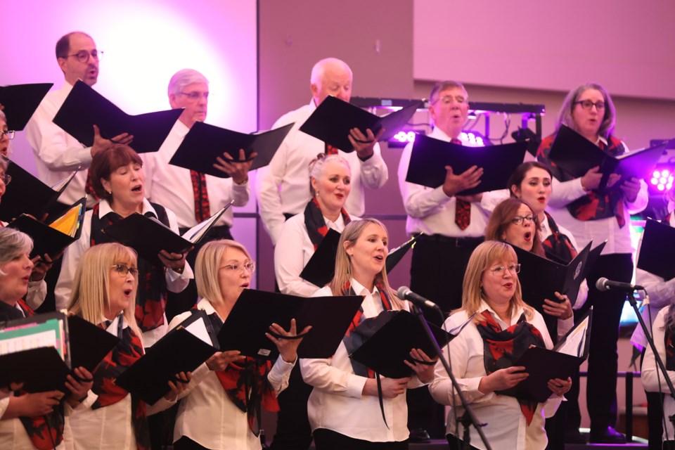 The Big Rock Singers perform in their Viva Italia concert at the Okotoks United Church on April 1. The choir performed the music it is set to sing at the 2023 Verona International Choral Competition in Italy as well as in Florence, Rome and St. Peter's Basilica in Vatican City.