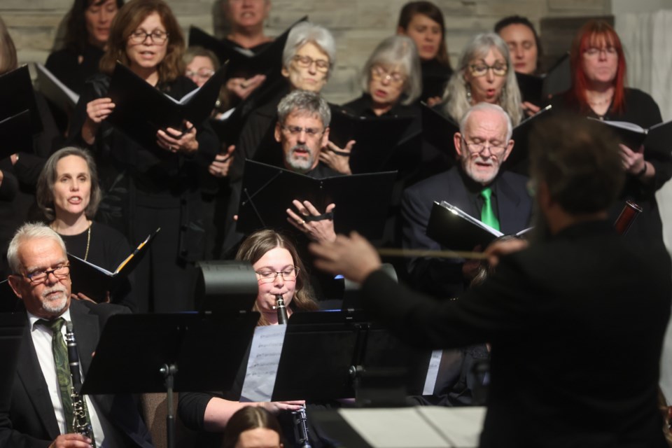 The Foothills Philharmonic Orchestra and Chorus, pictured in a 2022 file photo, are performing in their concert 'The FPS Goes to the Movies' on May 26 and 27 in High River and Okotoks, respectively.