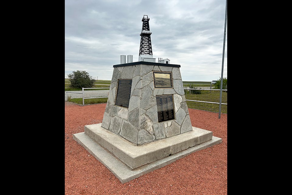The Little Chicago-Royalties monument with new plaques and repaired stonework.