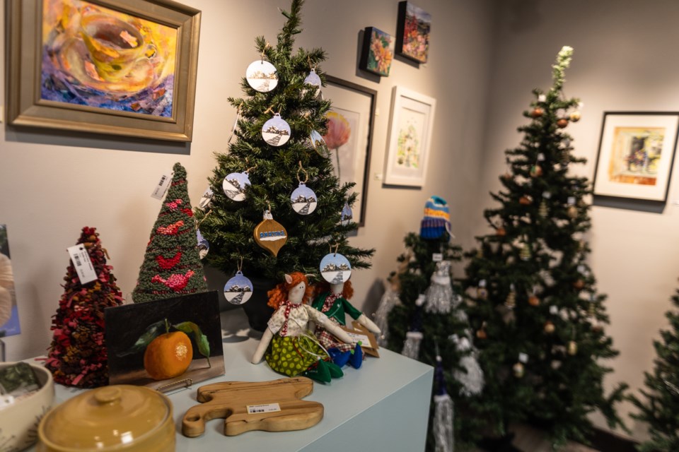 The Okotoks Art Gallery's Spirit of Christmas art sale opens Nov. 17 and runs through to Dec. 23. The event features handcrafted gifts and artwork made by the gallery's member artists, all priced under $250.