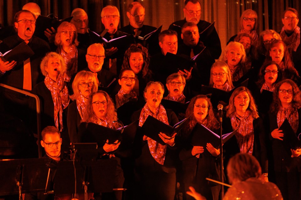 The Big Rock Singers perform in their 'Christmas by Candlelight' show at the Okotoks United Church on Dec. 9.