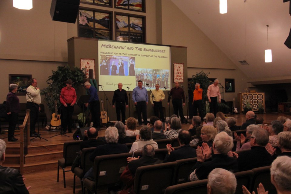 Community members filled the Okotoks United Church for the Okotoks Food Bank benefit concert.