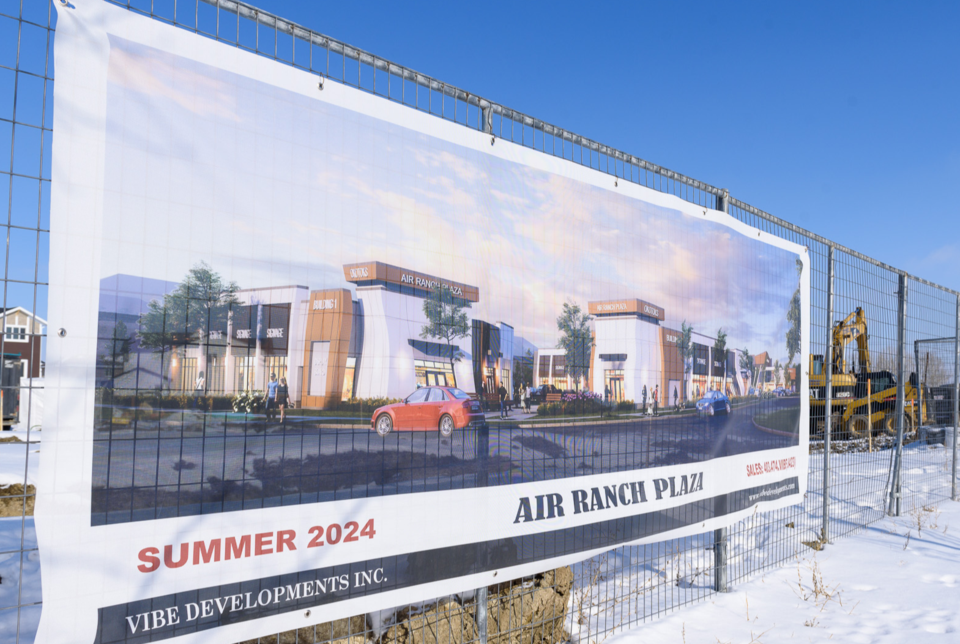 Commercial plaza coming to the east side of Okotoks Okotoks