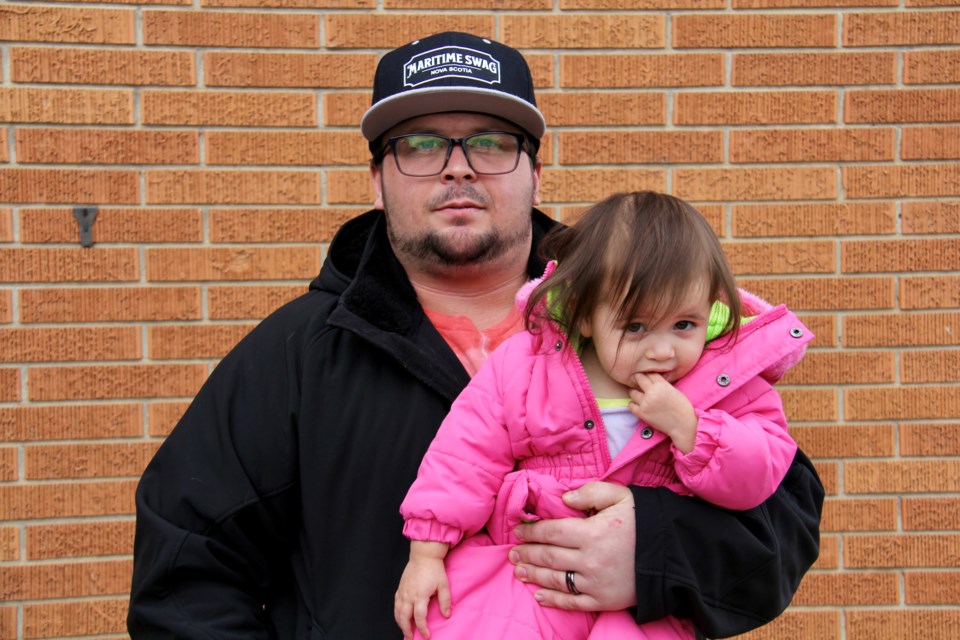 Jeremy Hill and his one-and-a-half-year-old daughter Aiyannah.