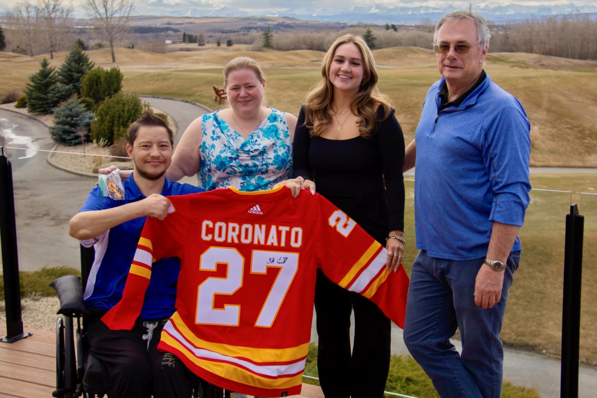 Okotoks newlyweds get exclusive gift from Calgary Flames