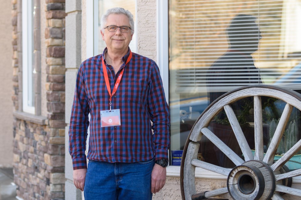 Liberal Party of Canada candidate for the Foothills, John Bruinsma, in Okotoks on Feb. 24. 