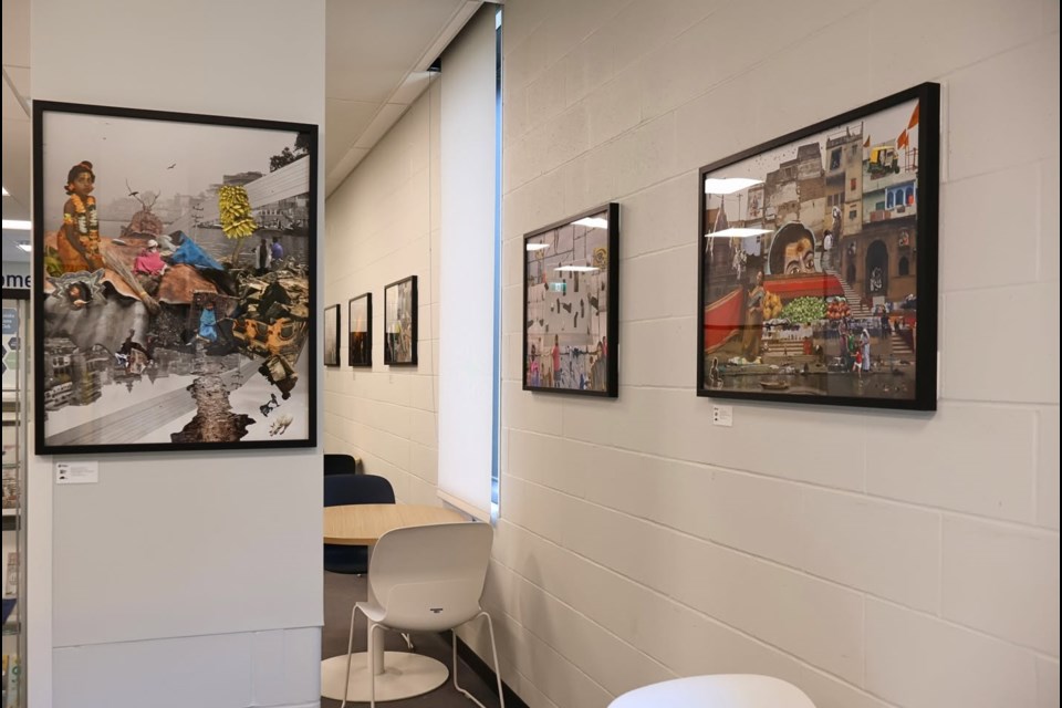 Santosh Korthiwada’s Inseparable Fragments will be at the Okotoks Public Library until May 14. 