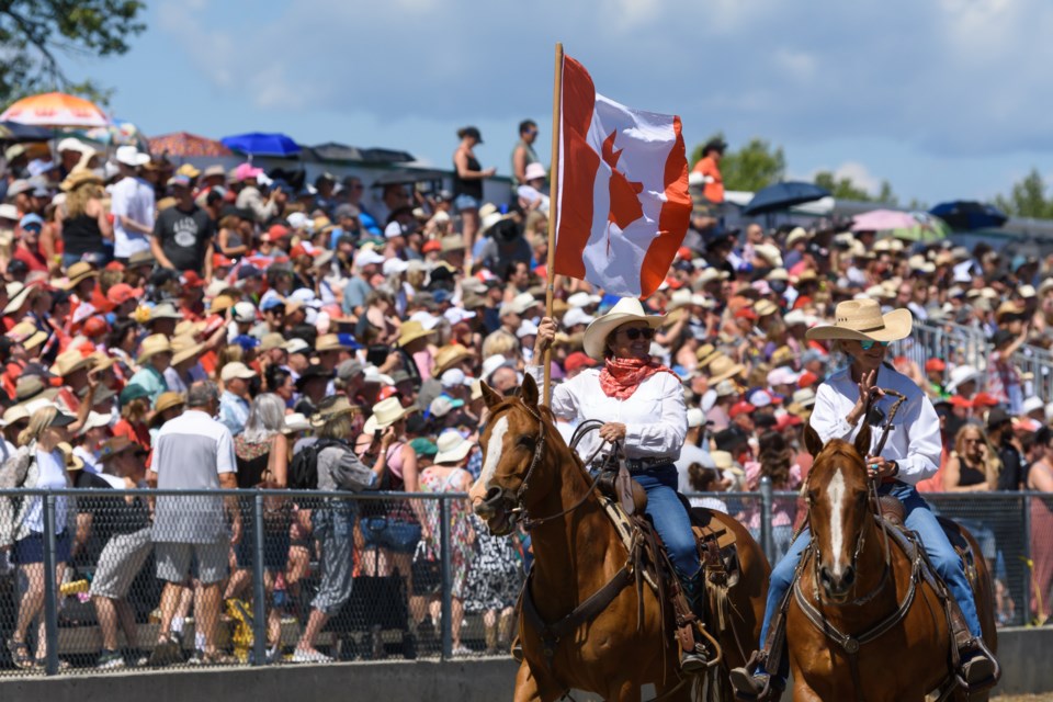 A parade kicked off the 120th Millarville Races at the Millarville Racetrack on July 1.