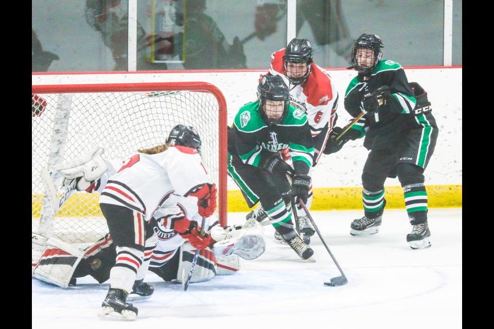 The Rocky Mountain U18 AAA Female Raiders will move to daytime ice times for the 2021-22 season along with the Okotoks U18 AA Male Oilers team. (BRENT CALVER/Western Wheel)