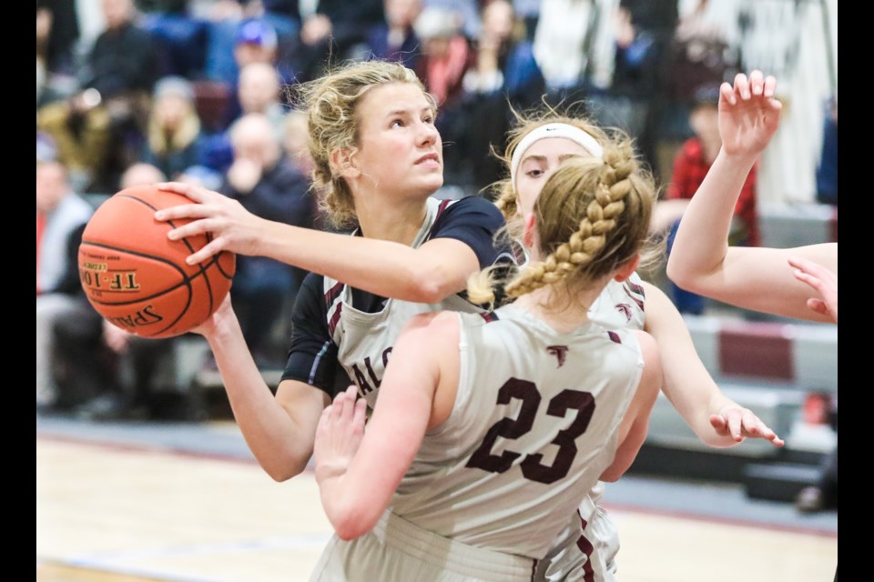 Foothills Falcon Maddy Wood had her final game in her high school career cancelled over concerns of the COVID-19 pandemic on March 12. (Brent Calver/Western Wheel)