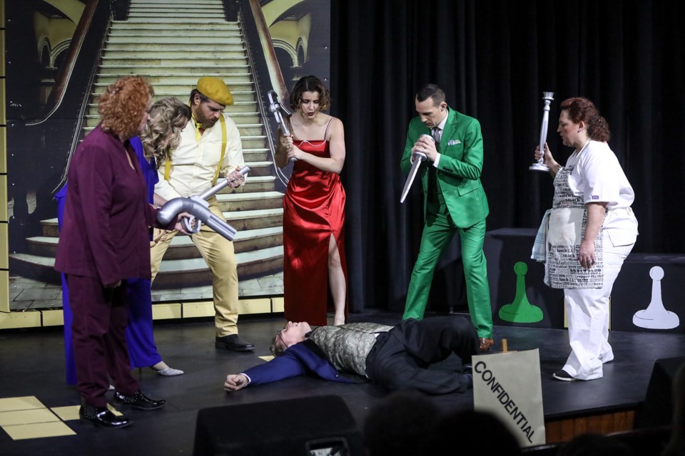 The Dewdney Players performance of Clue at the Rotary Performing Arts Centre on Feb. 20. (Brent Calver/Western Wheel)