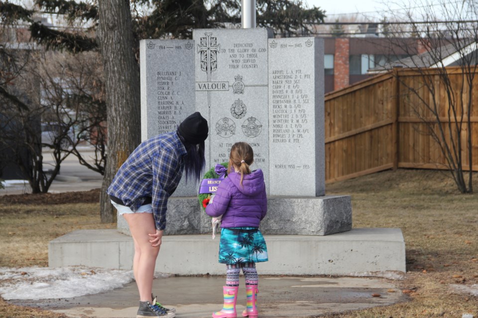 Brooke offers Hannah a brief history lesson on the importance of Vimy Ridge on April 9.