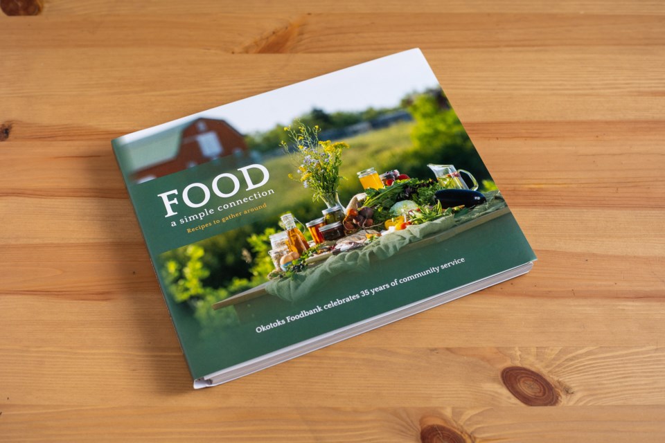 The Okotoks Food Bank Association's cookbook, "Food, a simple connection" is available for purchase at www.okotoksfbcookbook.ca (Brent Calver/Western Wheel)