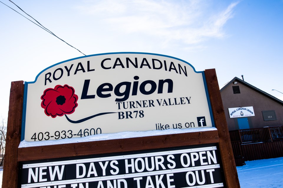 The Turner Valley Legion is celebrating 95 years this month. (Brent Calver/Western Wheel)