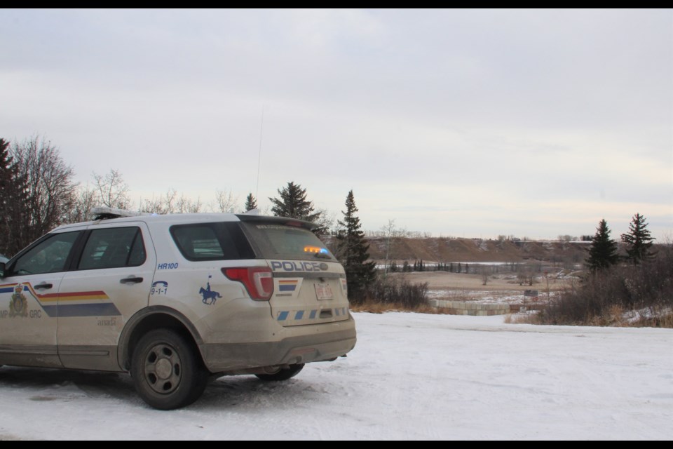 Turner Valley, High River and Okotoks RCMP responded just after 9 a.m. Dec. 15 to a call that a hunter had been shot by the banks of the Bow River north of Dunbow Road near 80 Street E. (Krista Conrad/Western Wheel)