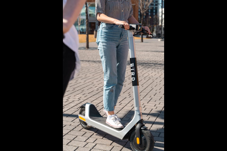 Bird Canada e-scooters will be available for use in Cochrane as of June 24.
