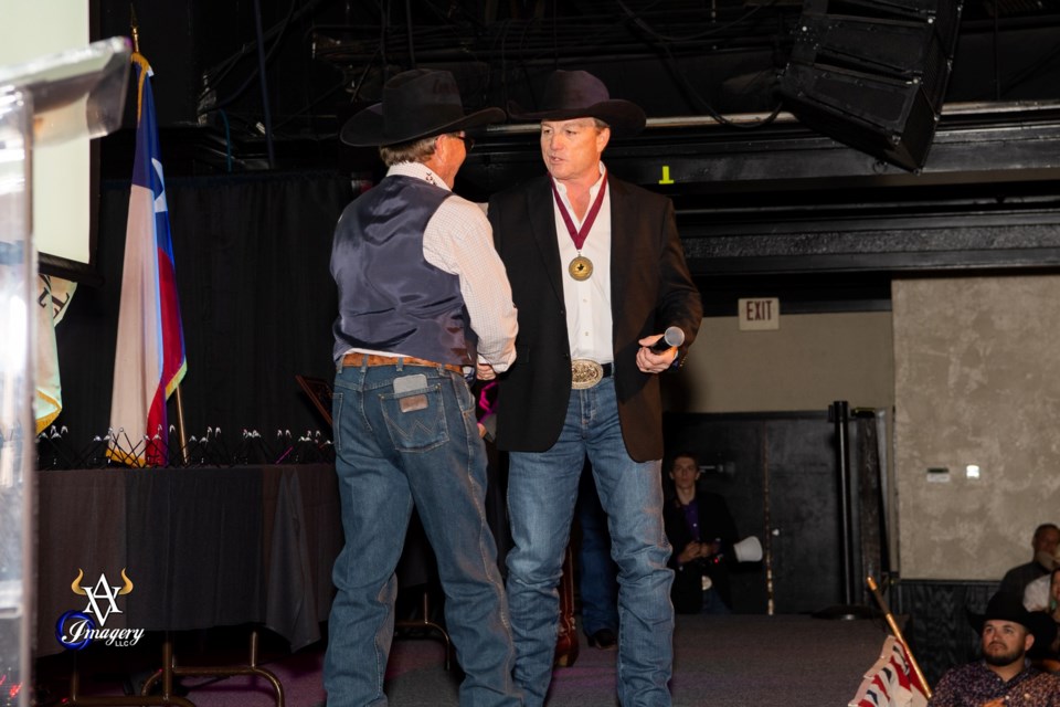 Okotoks area bull rider Cody Snyder was inducted into the Bull Riding Hall of Fame with the Class of 2023 at the May 20 ceremony in Fort Worth, Texas. (Photo Courtesy Avid Visual Imagery Rodeo Photography)