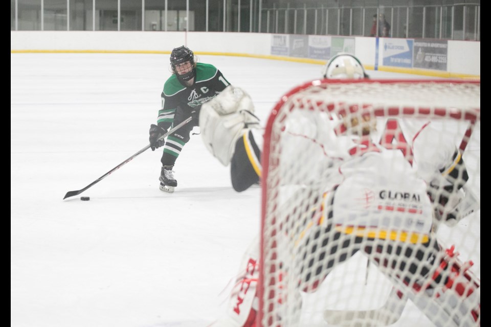 Reilly Crowson is one of 11 Rocky Mountain Raiders who earned a spot at the 2020 Alberta Winter Games. (Remy Greer/Western Wheel)