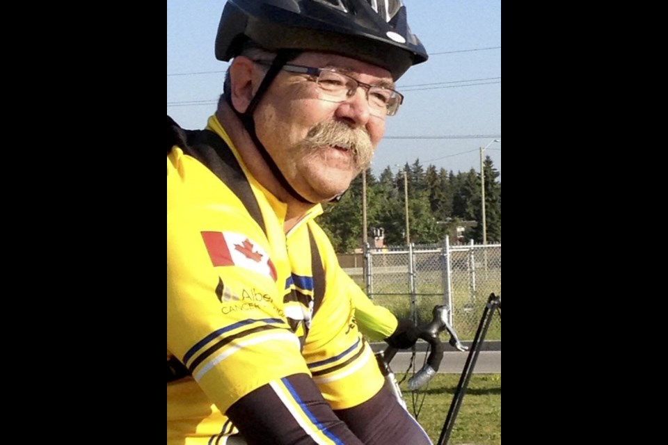 Emmett has participated in the Ride for the past seven years as his way of giving back to the Alberta Cancer Foundation.