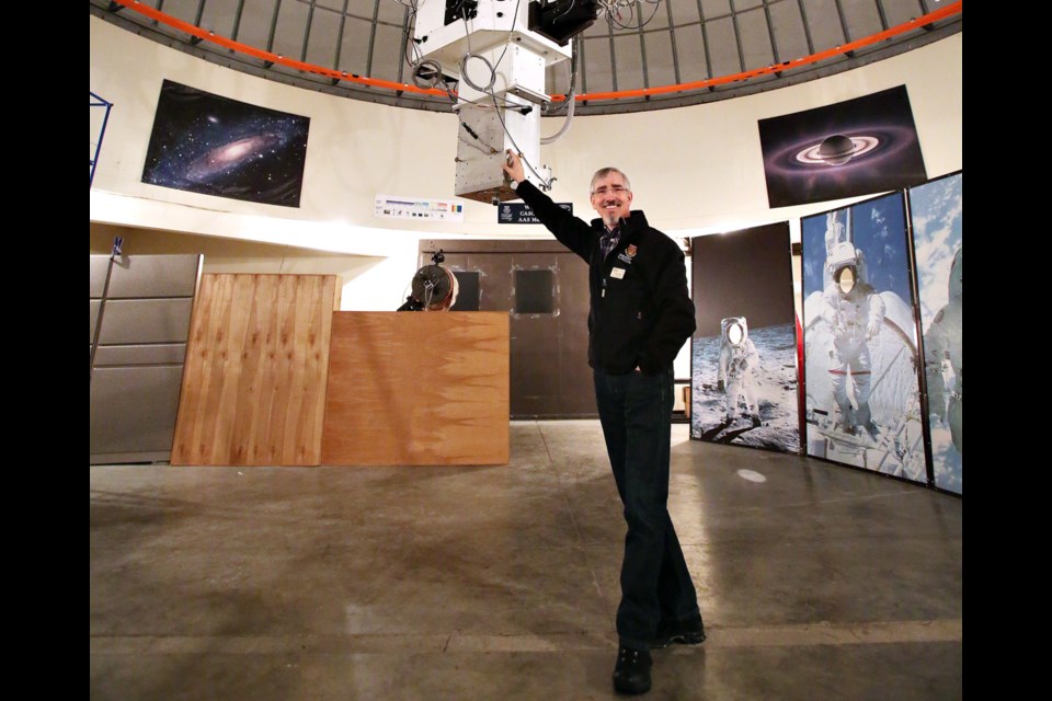 Dr. Phil Langill, of the Rothney Astrophysical Observatory, chose his career in part due to the Apollo 11 mission. 