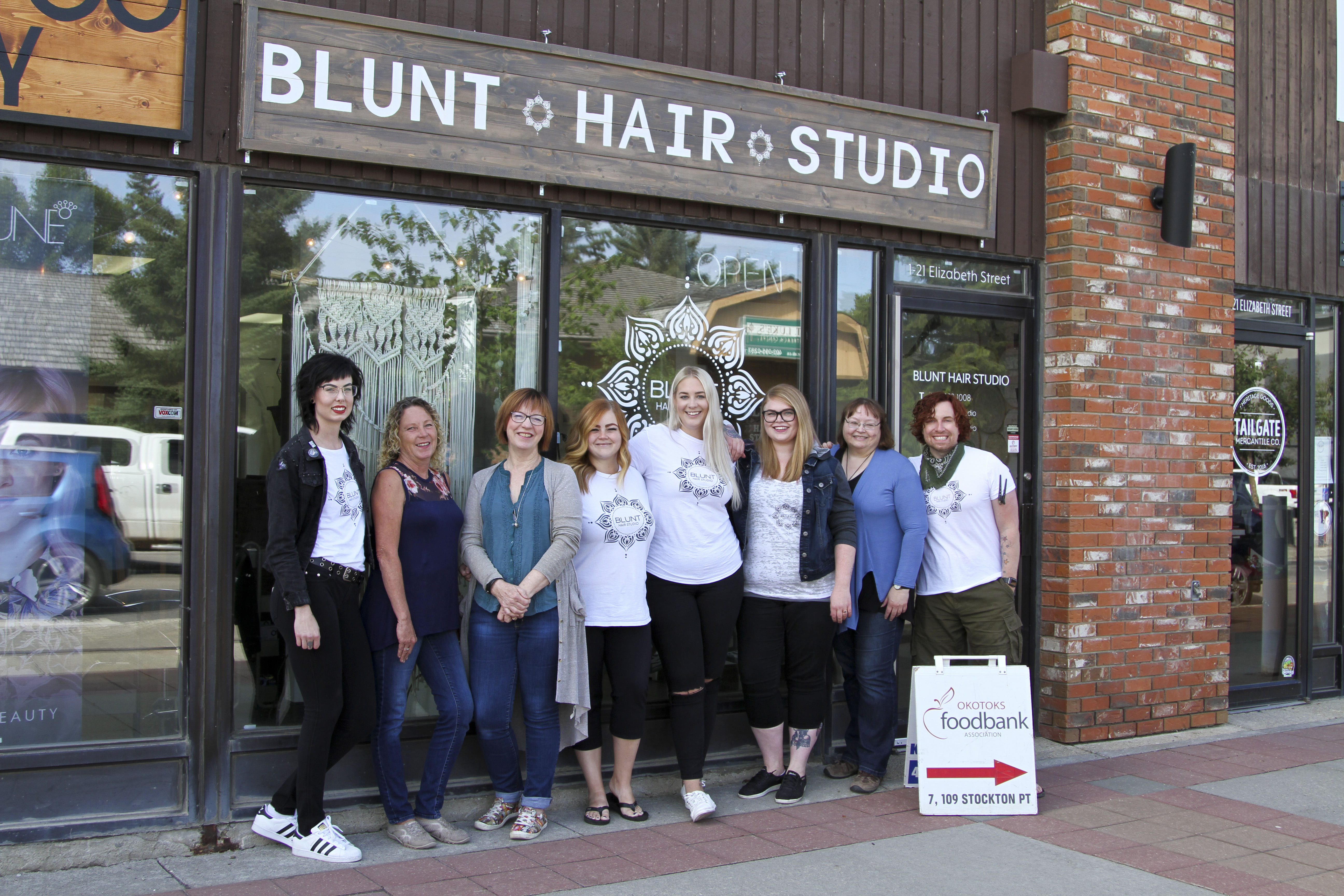 Okotoks Food Bank and Blunt Hair Studio go back to school Okotoks Food Bank and Blunt Hair Studio go back to school