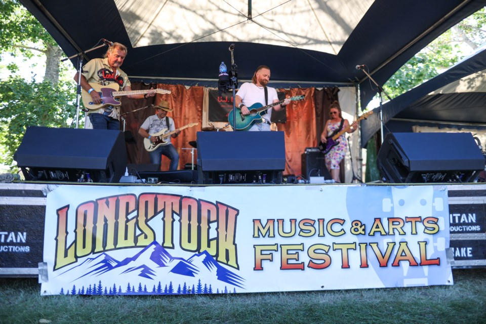Robert Goosse performs during the Longstock Music & Arts Festival in Longview on Aug. 13.