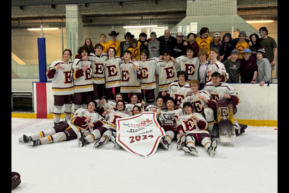 The Edge Mountaineers gather for a team photo following their U18 Prep championship on March 16. 