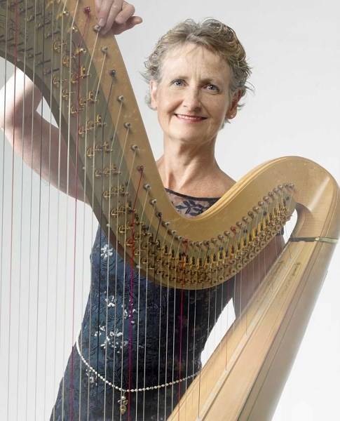 Accomplished Calgary harpist Gianetta Baril will perform with the Foothills Brass Quartet at the Red Deer Lake United Church in this year&#8217;s first On the Edge Concert