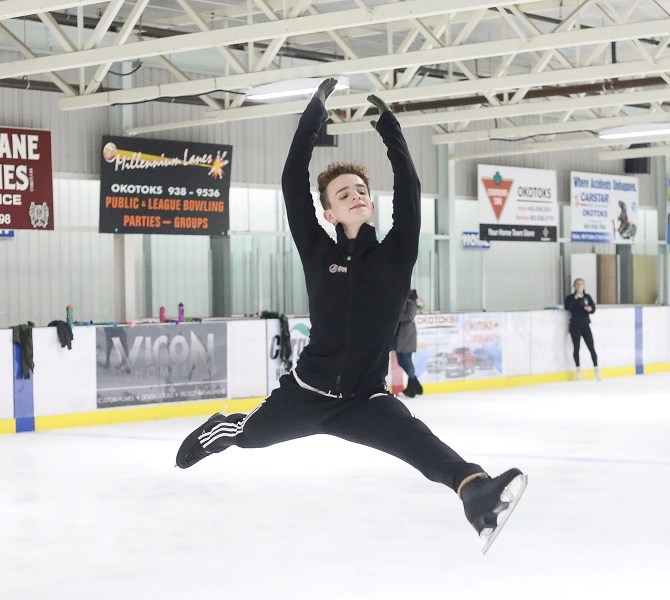 Okotoks figure skater Tim Pomares was 10th in the Men&#8217; s Novice division at the Canadian Tire Skating Championships Jan. 8-9 in Vancouver.