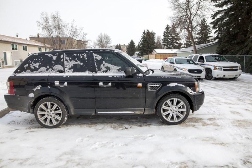 A stolen SUV was located in High River following a police investigation.