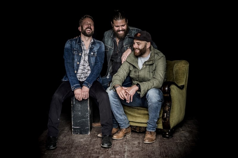 West coast multi-genre band Lion Bear Fox, featuring Cory Woodward, Ryan McMahon and Christopher Arruda, will perform in Okotoks Feb. 22 at 7:30 p.m. at the Rotary Performing 