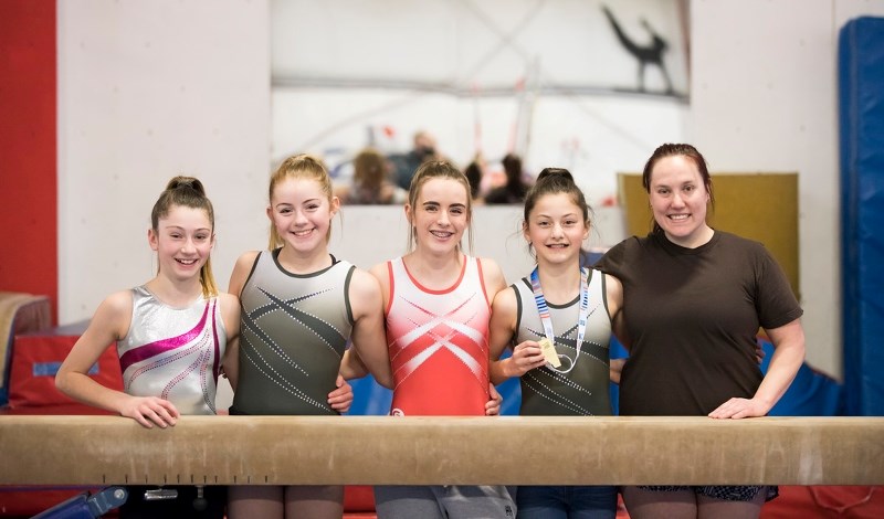 Gymnasts with Mountain Shadows had a strong showing at the Alberta Winter Games Feb. 16-19 in Fort McMurray, including a gold medal in the vault from Okotoks&#8217; Mia