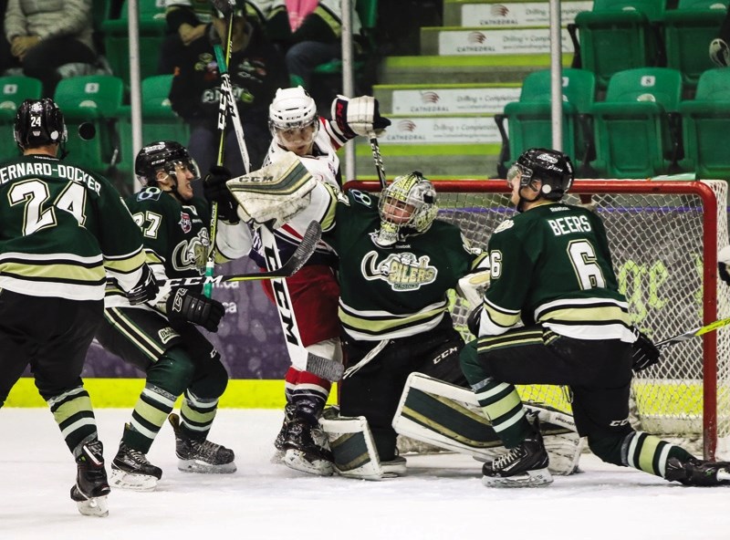 Okotoks&#8217; Riley Morris took home the AJHL Top Goaltender Award after being a finalist the past two seasons.