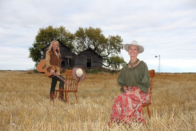 Black Diamond cowboy poet Doris Daley, right, and Saskatchewan singer/songwriter Eli Barsi collaborated on their first album as a duo Once Upon the West, which they will