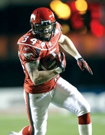 Calgary Stampeder running back Jesse Lumsden will be the guest speaker at the Okotoks Dawgs banquet on Jan. 22 at the Foothills Centennial Centre. Lumsden is hoping to return 