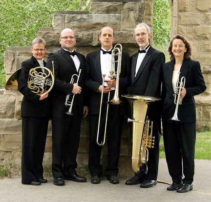 The Bow Valley Brass Ensemble comes to the Flare &#8216;n&#8217; Derrick in Turner Valley 3 p.m. Jan. 16. From left are Laurie Matiation, Richard Scholz, David Reid, Michael