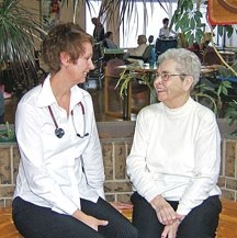 The first nurse practitioner clinic in Alberta opened in Okotoks in October. Donna Clare (left), a nurse practitioner and president of Alberta&#8217;s Nurse Practitioner