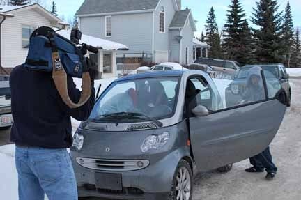 Okotoks RCMP teamed up with Crime Stoppers Jan. 25 to film a re-enactment of a theft from a vehicle in town. RCMP say the problem is becoming widespread throughout the